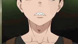 Shinra Kusakabe Taking Deep Breaths Fire Force GIF