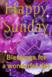 Shiny Animated Happy Sunday Digital Artwork GIF