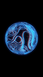 Shiny Ball With Blue Lines GIF