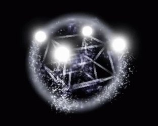Shiny Orbital Tesseract Loop GIF
