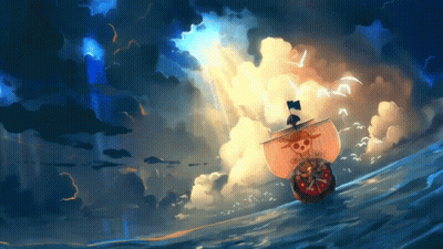 Ship With Compass On Side GIF