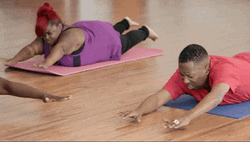Shirlene Pearson Tries To Be Flexible GIF