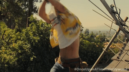 Shirt Off Once Upon A Time In Hollywood GIF