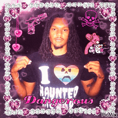 Shirt Saying I Love Haunted Dangerous GIF