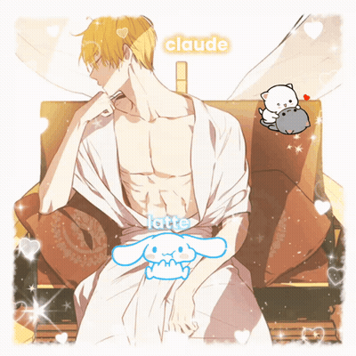 Shirtless Anime Claude Character GIF
