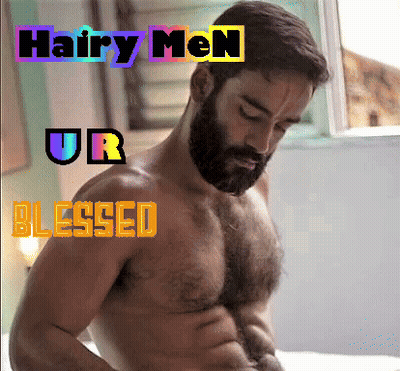 Shirtless Bearded Man Hairy Men Ur Blessed GIF