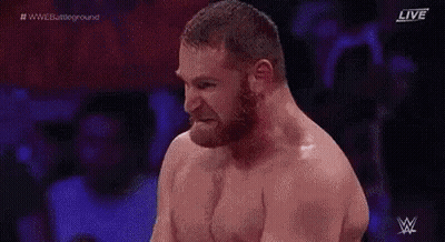 Shirtless Bearded Man In Wrestling Ring GIF