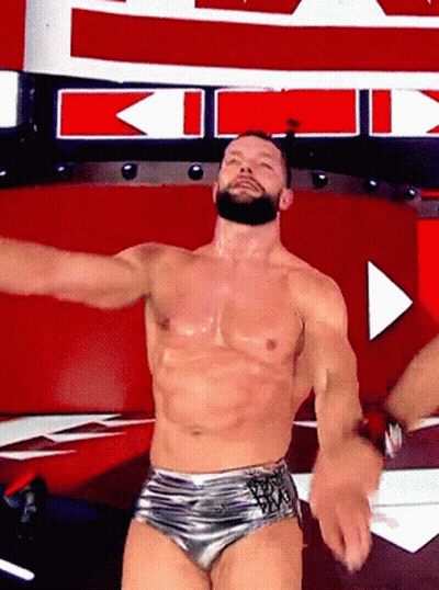 Shirtless Bearded Wrestler Dancing GIF
