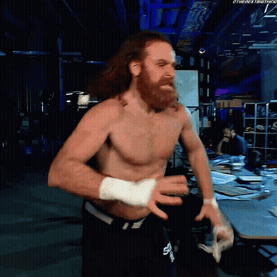 Shirtless Bearded Wrestler Dark Room #TheNextBigThing GIF