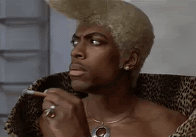 Shirtless Blonde Man Smoking Cigarette GIF