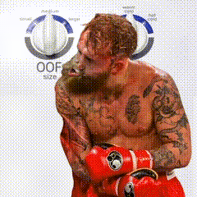 Shirtless Boxer With Red Gloves GIF