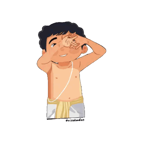 Shirtless Boy Covering Eyes Sticker