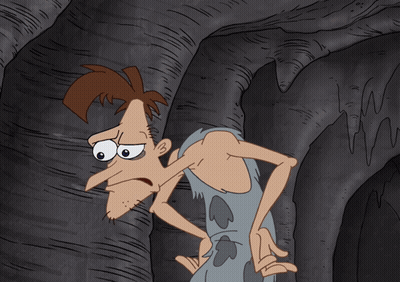 Shirtless Cartoon Character Pointing GIF