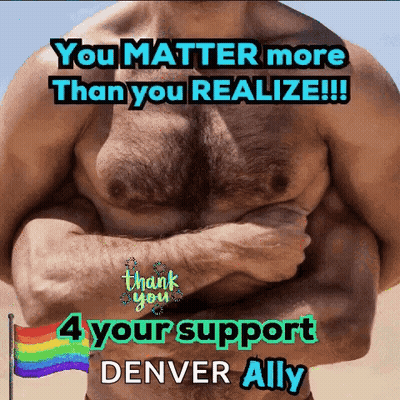 Shirtless Man Arms Crossed You Matter More Than You Realize Denver Ally