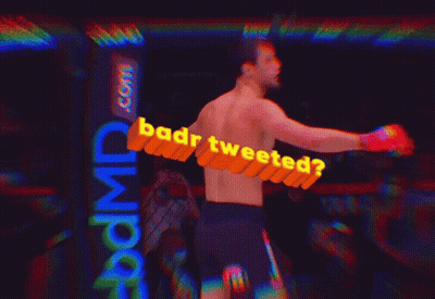 Shirtless Man Arms Outstretched Boadr Tweeted On Chest GIF