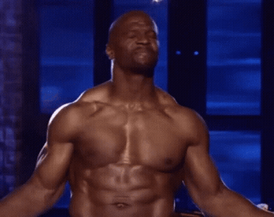 Shirtless Man Arms Outstretched GIF