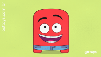 Shirtless Man At Red And Blue Entrance Sign GIF