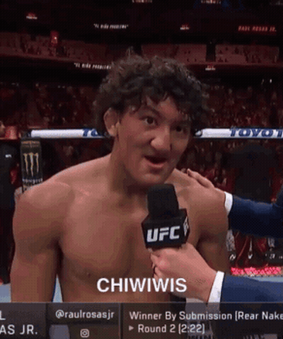 Shirtless Man Being Interviewed GIF