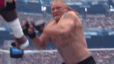 Shirtless Man Boxing In Stadium GIF