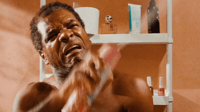 Shirtless Man Brushing Teeth GIF