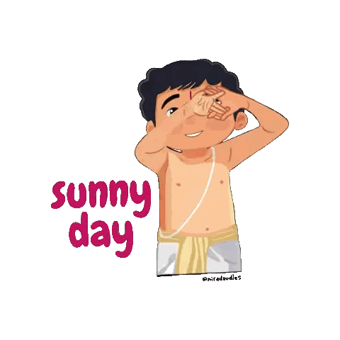 Shirtless Man Covering Eyes Sunny Day Sticker
