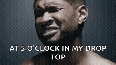 Shirtless Man Crying At 5 O'Clock In My Drop Top GIF