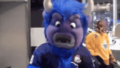 Shirtless Man Dancing At Football Game GIF
