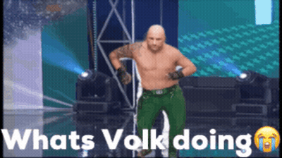 Shirtless Man Dancing Saying What's Volks Doing GIF