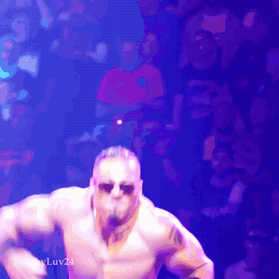 Shirtless Man Dancing With Luv24 Hashtag GIF