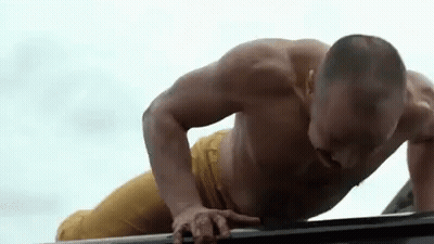 Shirtless Man Doing Push Ups GIF