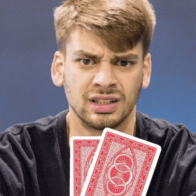 Shirtless Man Eating Ice Cream Let's Play Poker GIF