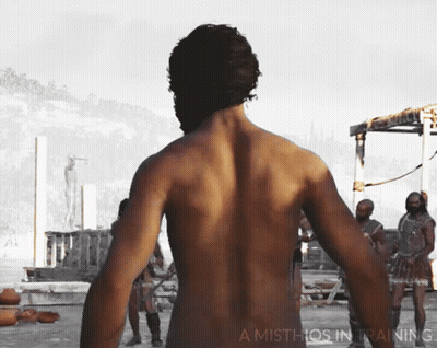 Shirtless Man Group A Misthos In Training GIF