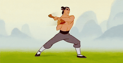 Shirtless Man Holding Large Stick GIF