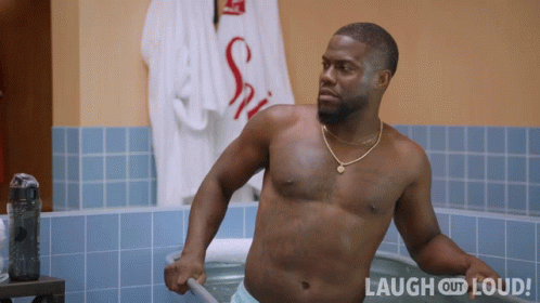 Shirtless Man In Bathtub Laugh Out Loud GIF
