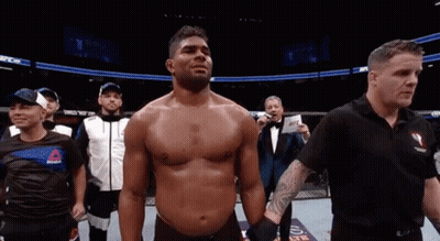 Shirtless Man In Boxing Ring GIF