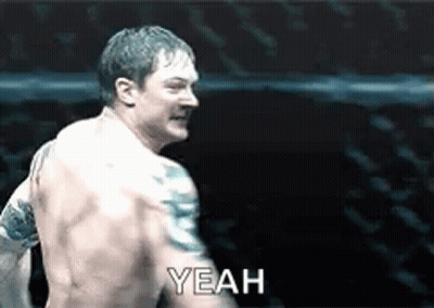 Shirtless Man In Boxing Ring Saying Yeah GIF