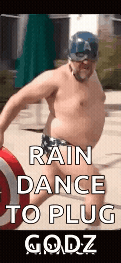 Shirtless Man In Captain America Costume Dancing GIF