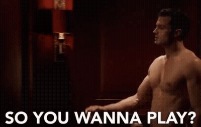 Shirtless Man In Dark Room Saying So You Wanna Play GIF