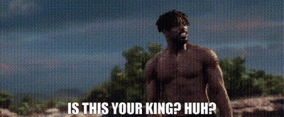 Shirtless Man In Field Is This Your King GIF