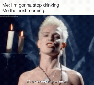 Shirtless Man In Front Of Candles Saying It's A Nice Day To Start Again GIF