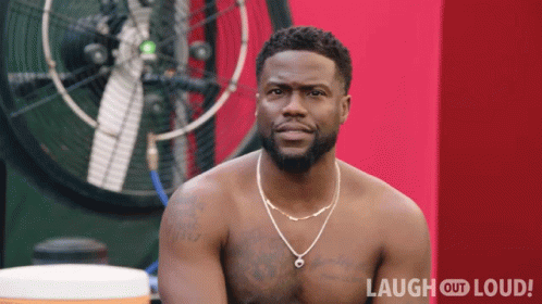 Shirtless Man In Front Of Fan Laugh Out Loud GIF
