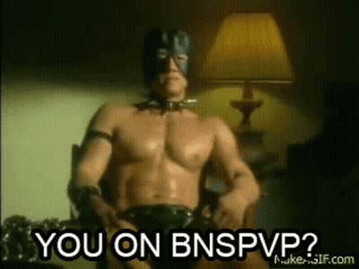 Shirtless Man In Mask Says You On Bnspvp? GIF