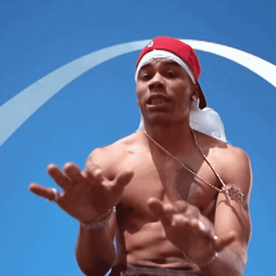 Shirtless Man In Red Hat And White Bandana GIF