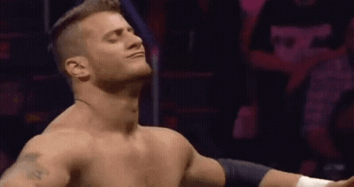 Shirtless Man In Ring Arms Outstretched GIF