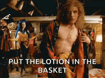 Shirtless Man In Robe Standing GIF