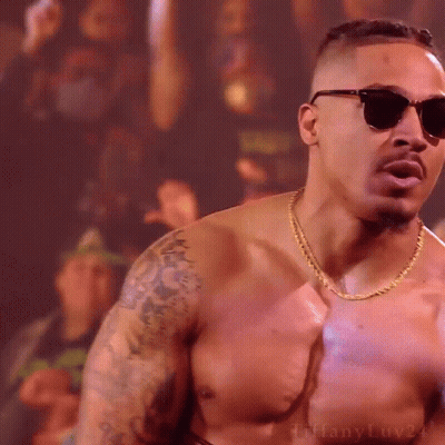 Shirtless Man In Sunglasses And Chain GIF