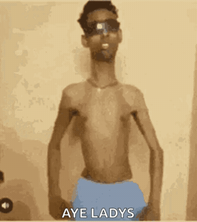 Shirtless Man In Sunglasses Saying Aye Ladies GIF