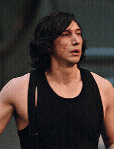 Shirtless Man In Suspenders And Black Tank Top GIF