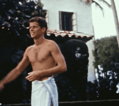 Shirtless Man In Towel GIF