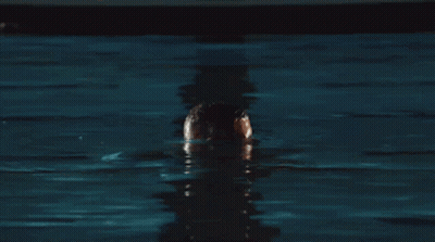 Shirtless Man In Water Saying Baby GIF